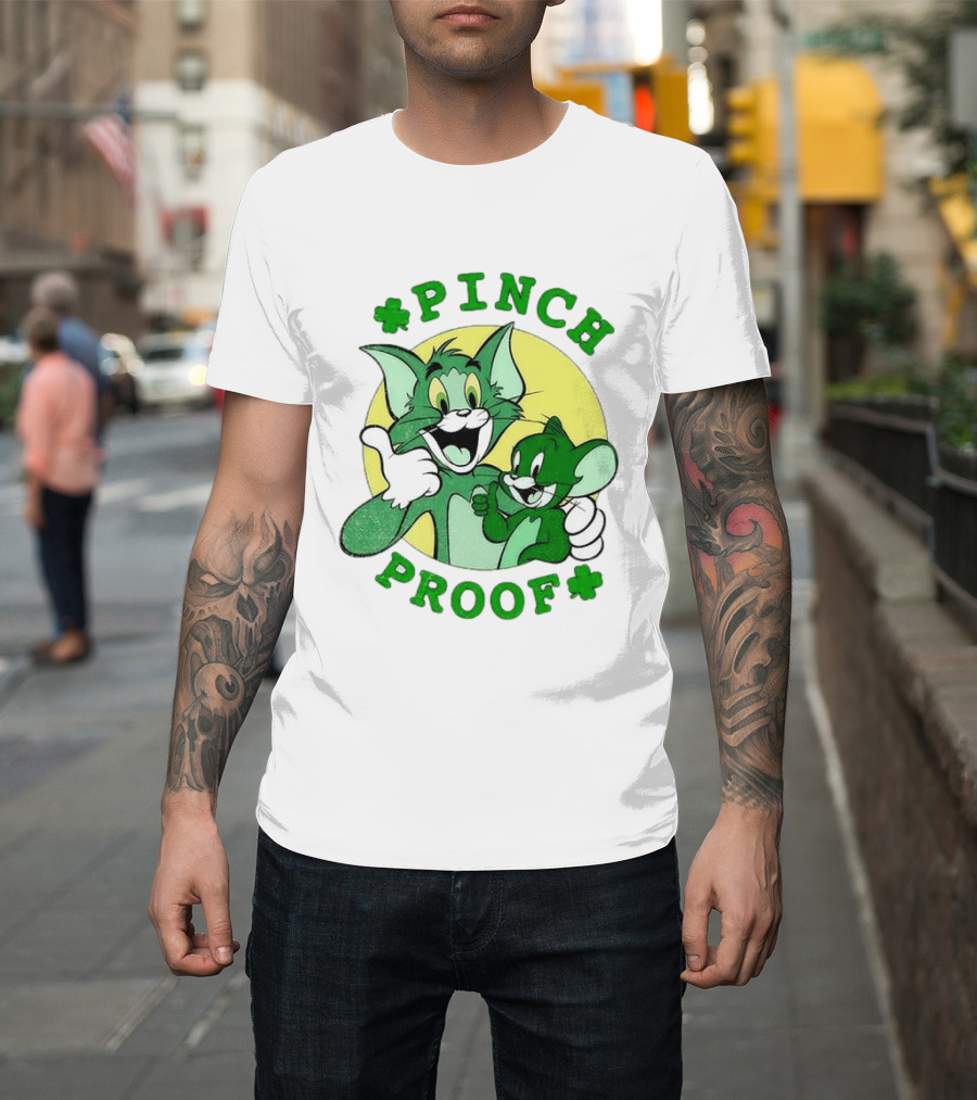 Tom And Jerry Pinch Proof St. Patrick's Day Celebration T-Shirt