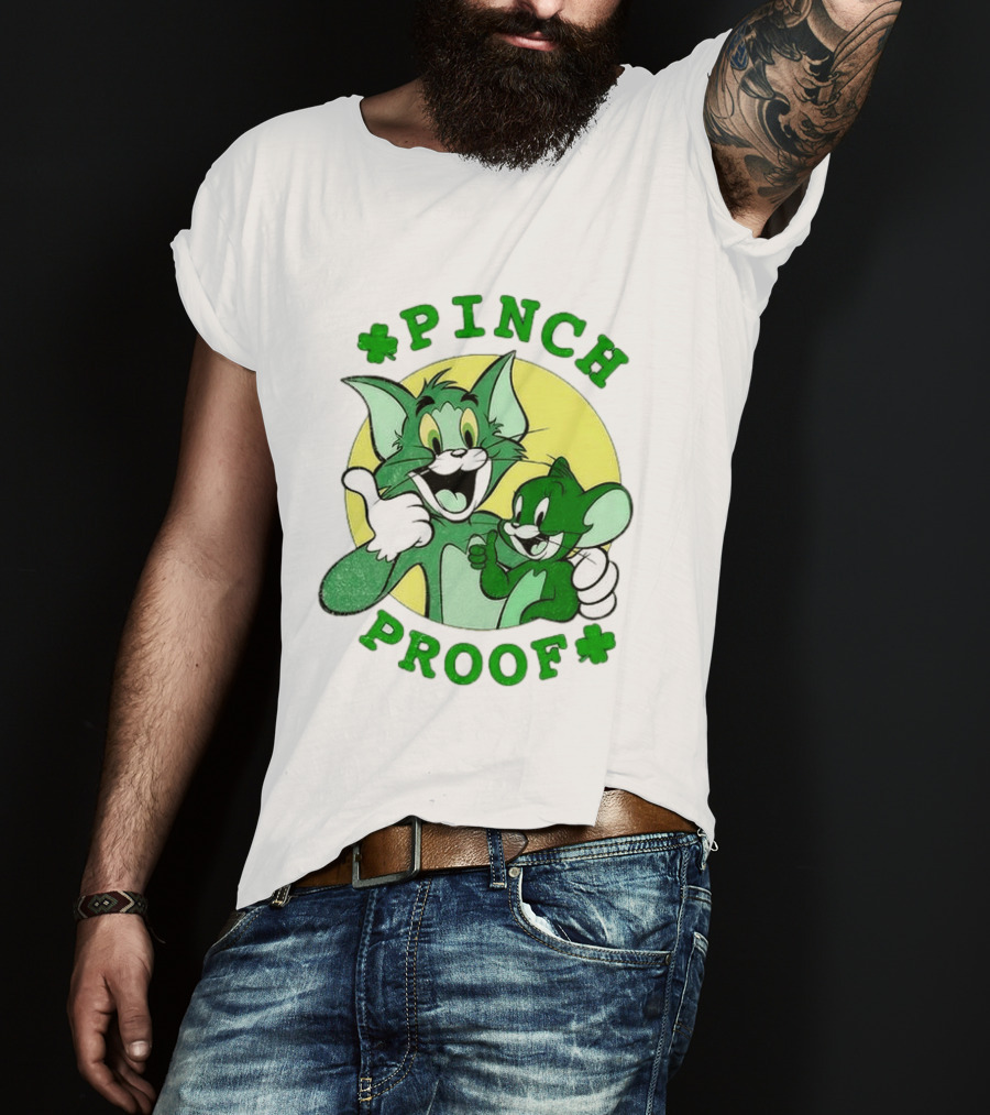 Tom And Jerry Pinch Proof St. Patrick's Day Celebration T-Shirt