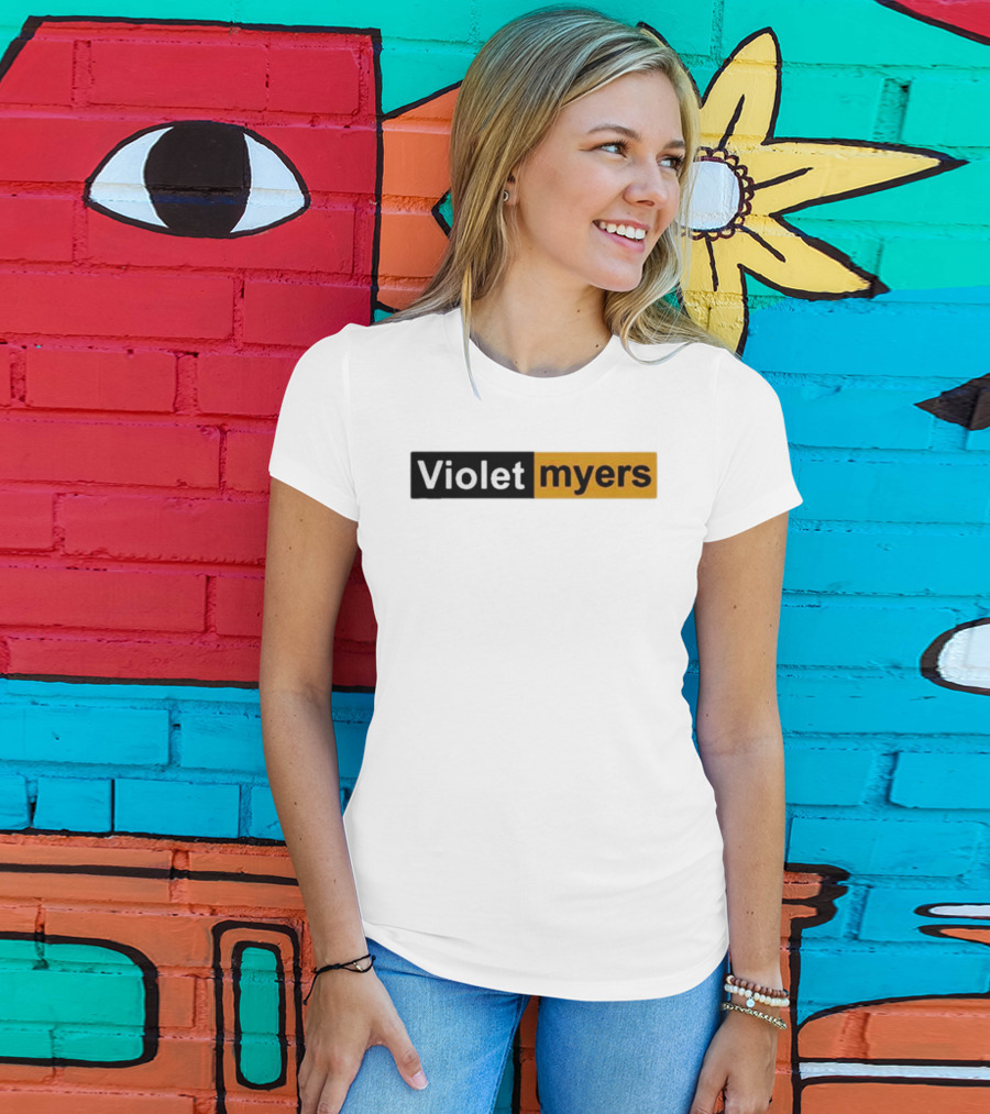 Violet Myers Black And Orange T-Shirt