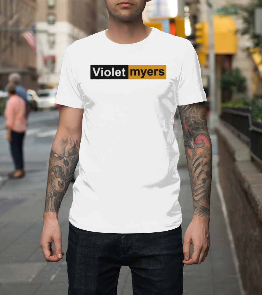 Violet Myers Black And Orange T-Shirt