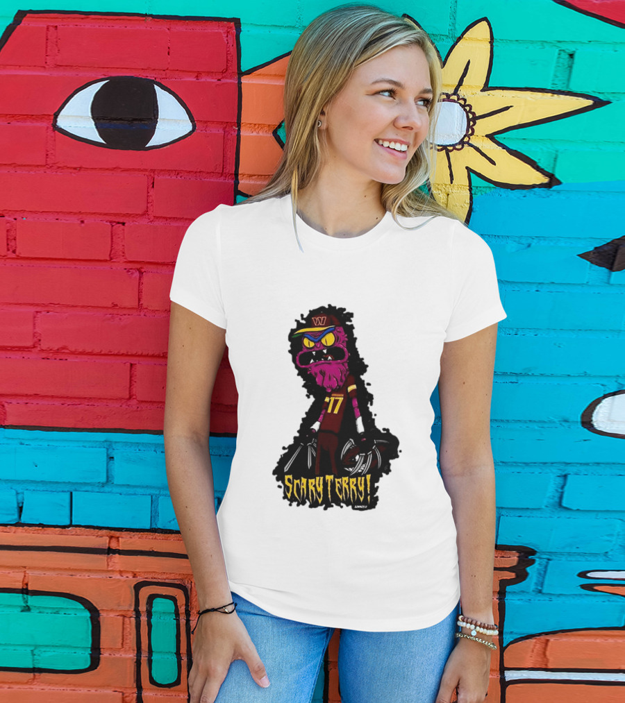 Washington Commanders Scary Terry McLaurin 17 Terrifying Terry T-Shirt