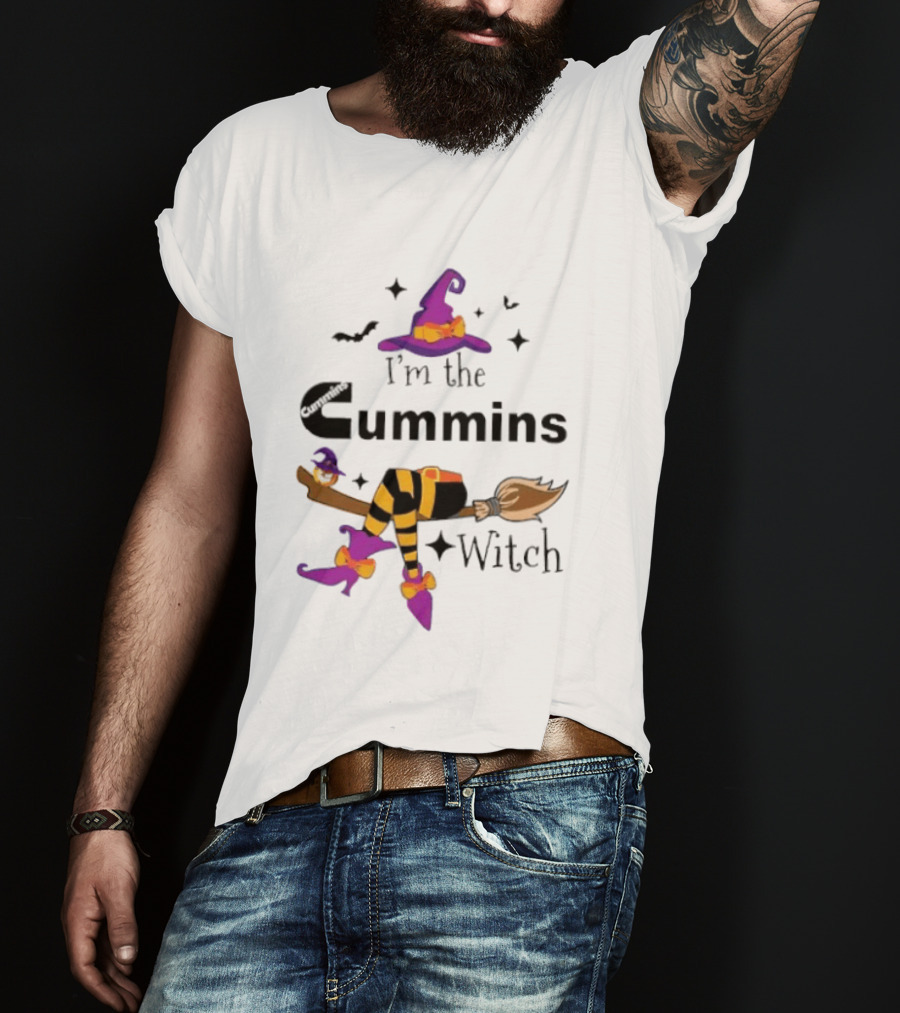I'm The Cummins Witch Halloween Broomstick Costume T-Shirt