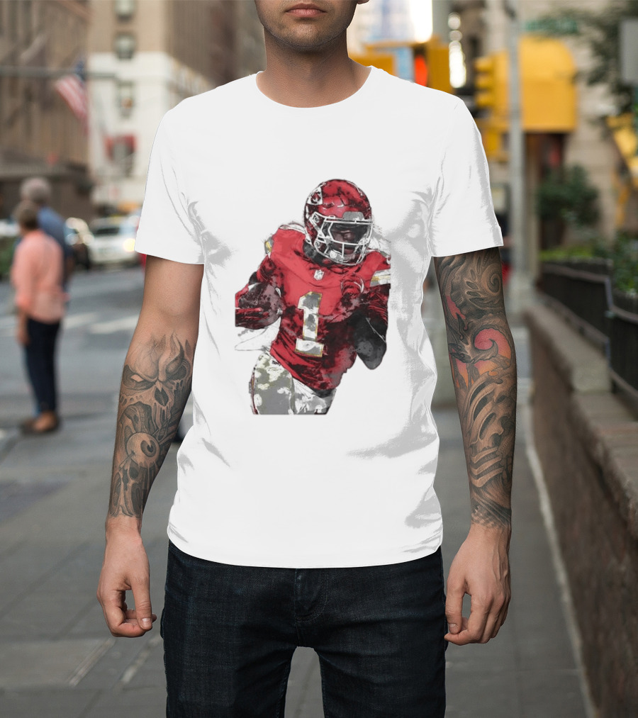 Kansas City Chiefs Xavier Worthy Football Player Number One T-Shirt