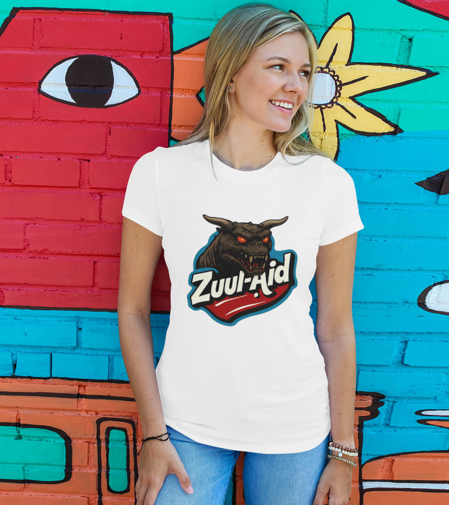 Zuul Aid Ghostbusters Demon Red Eyes Monster T-Shirt