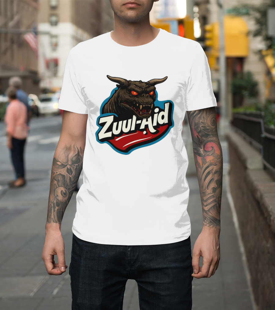 Zuul Aid Ghostbusters Demon Red Eyes Monster T-Shirt