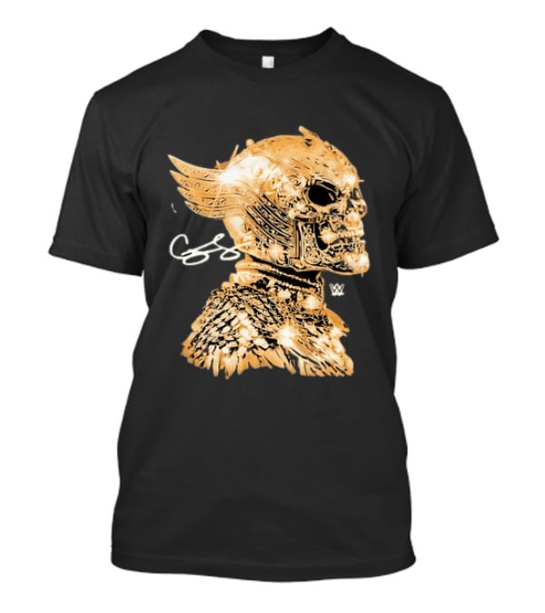 WWE Cody Rhodes American Nightmare Golden Skull T-Shirt