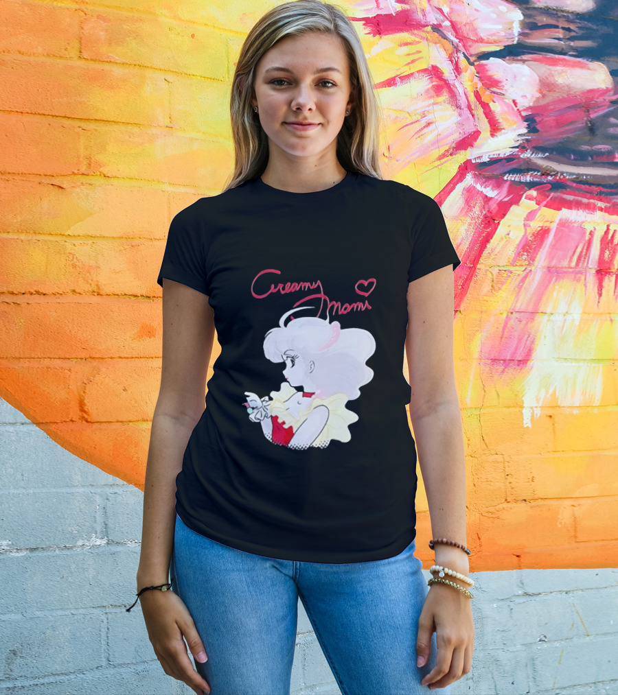 Magical Angel Creamy Mami Anime Character With Heart And Butterfly T-Shirt