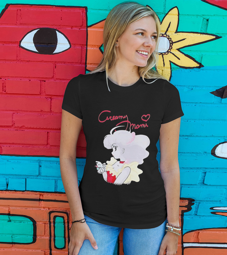 Magical Angel Creamy Mami Anime Character With Heart And Butterfly T-Shirt