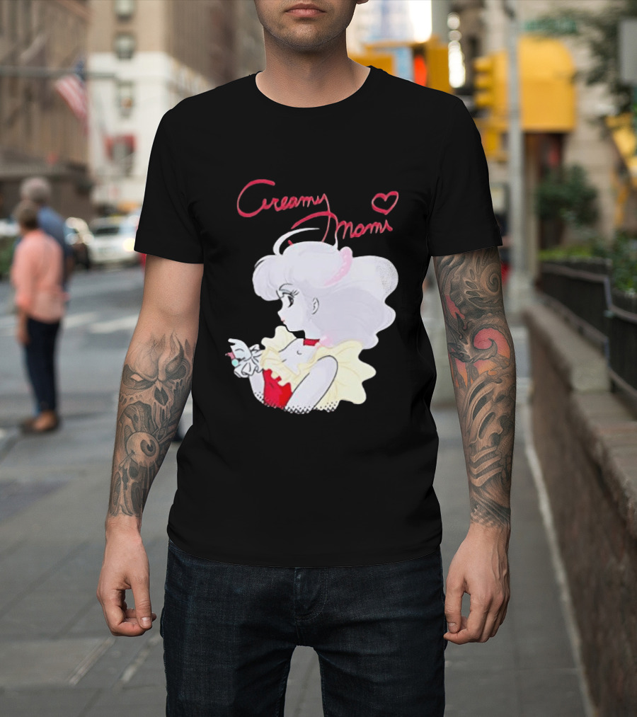 Magical Angel Creamy Mami Anime Character With Heart And Butterfly T-Shirt