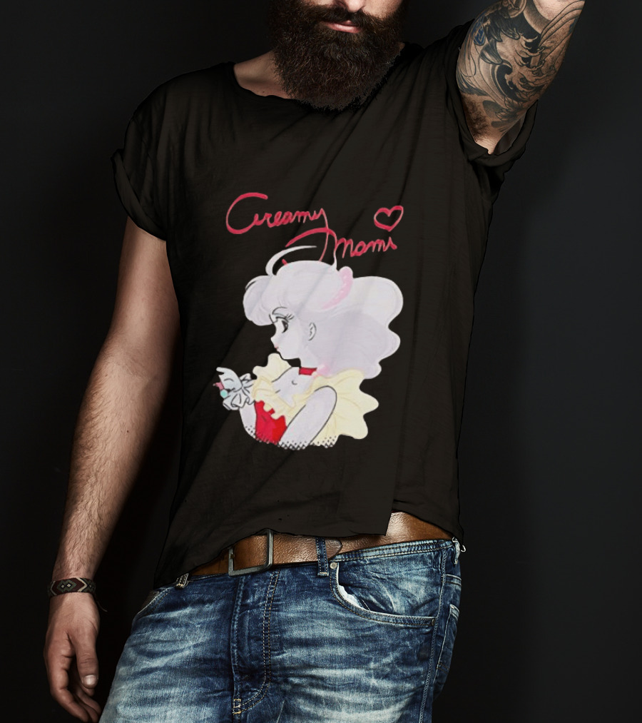 Magical Angel Creamy Mami Anime Character With Heart And Butterfly T-Shirt
