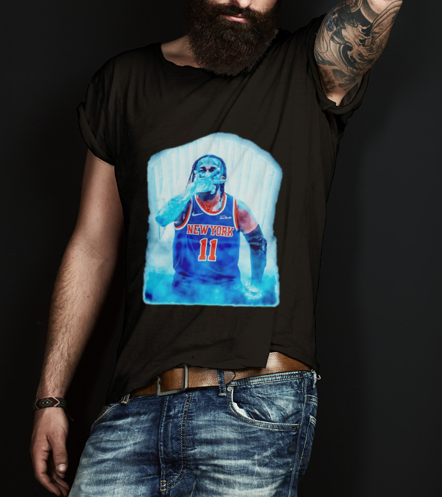 Jalen Brunson New York Knicks Number 11 NBA Basketball Player T-Shirt