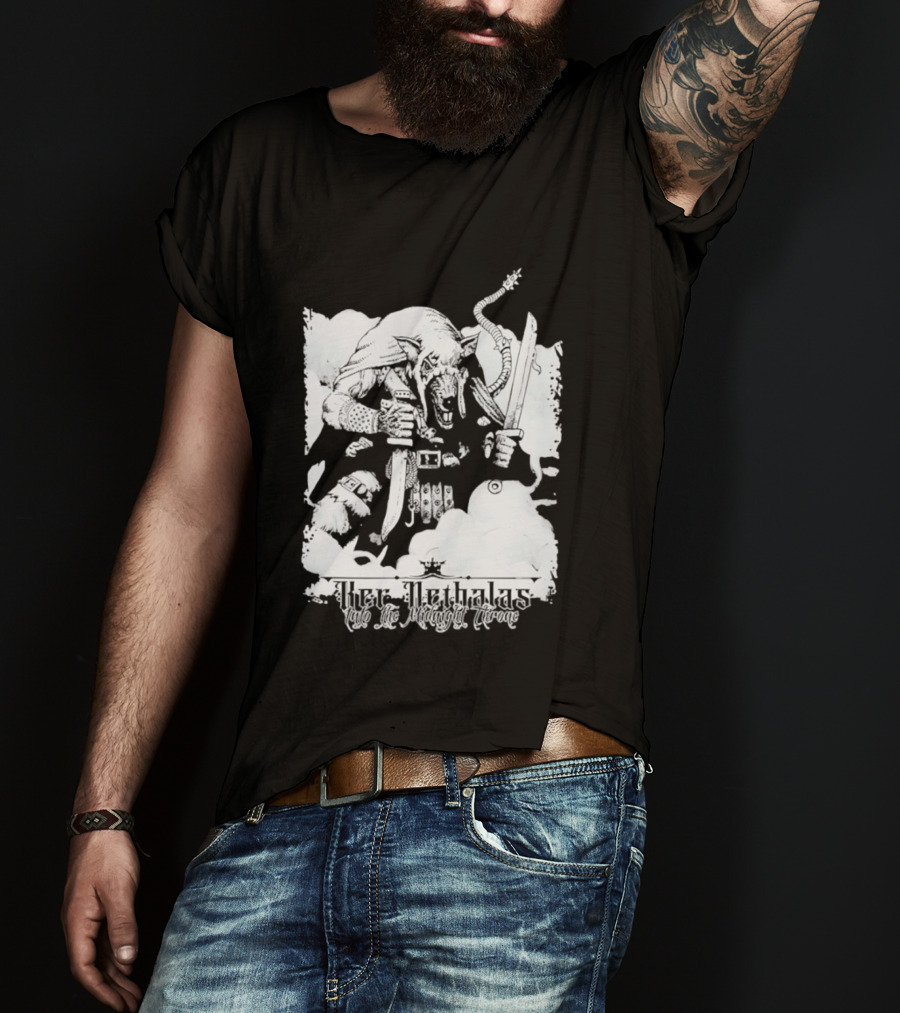 Ker Nethalas Into The Midnight Throne Rat Warrior Sword And Dagger Creature T-Shirt