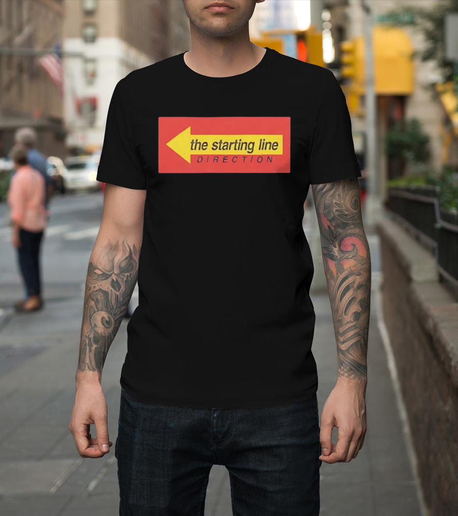 The Starting Line Direction Pop Punk Band Yellow Arrow T-Shirt