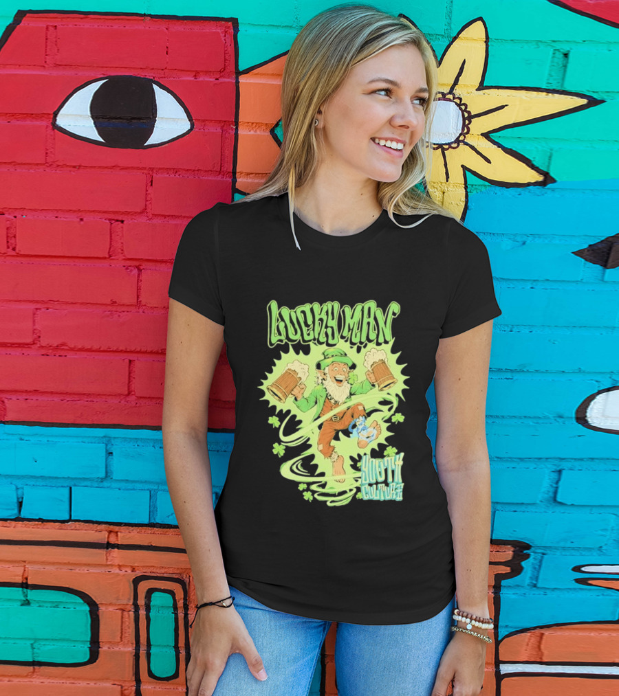 Lucky Man Leprechaun Youth Culture More Than Movement St Patricks Day T-Shirt