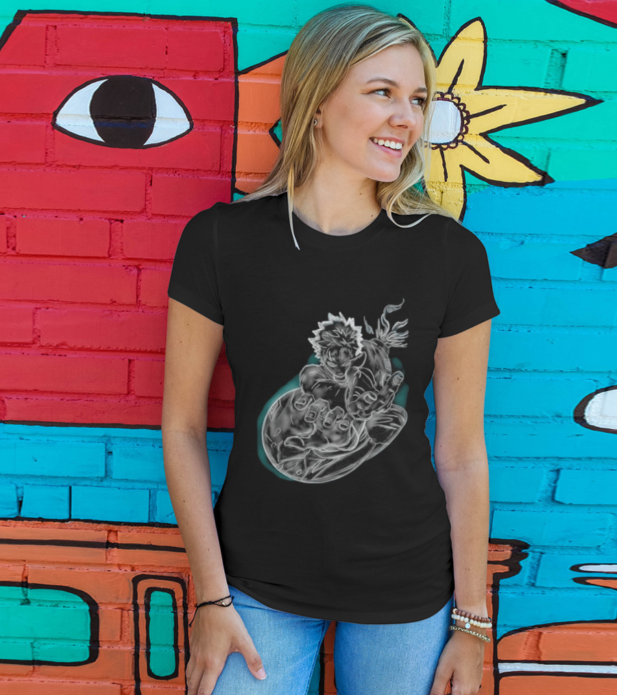 Megumi Fushiguro Ten Shadows Jujutsu Kaisen Dynamic Pose T-Shirt