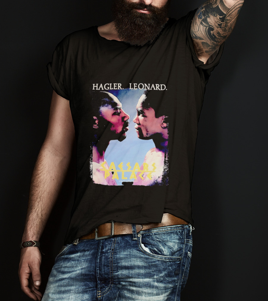 Hagler Leonard Caesars Palace Boxing Match Showdown T-Shirt