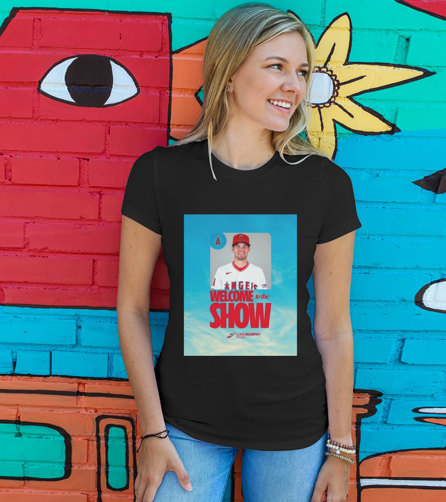 Welcome To The Show Luke Murphy Angels Pitcher T-Shirt