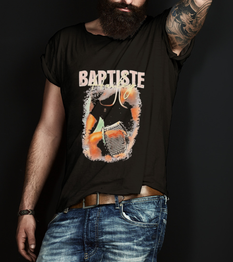 Baptiste Hailey Tennis Player With Racket T-Shirt