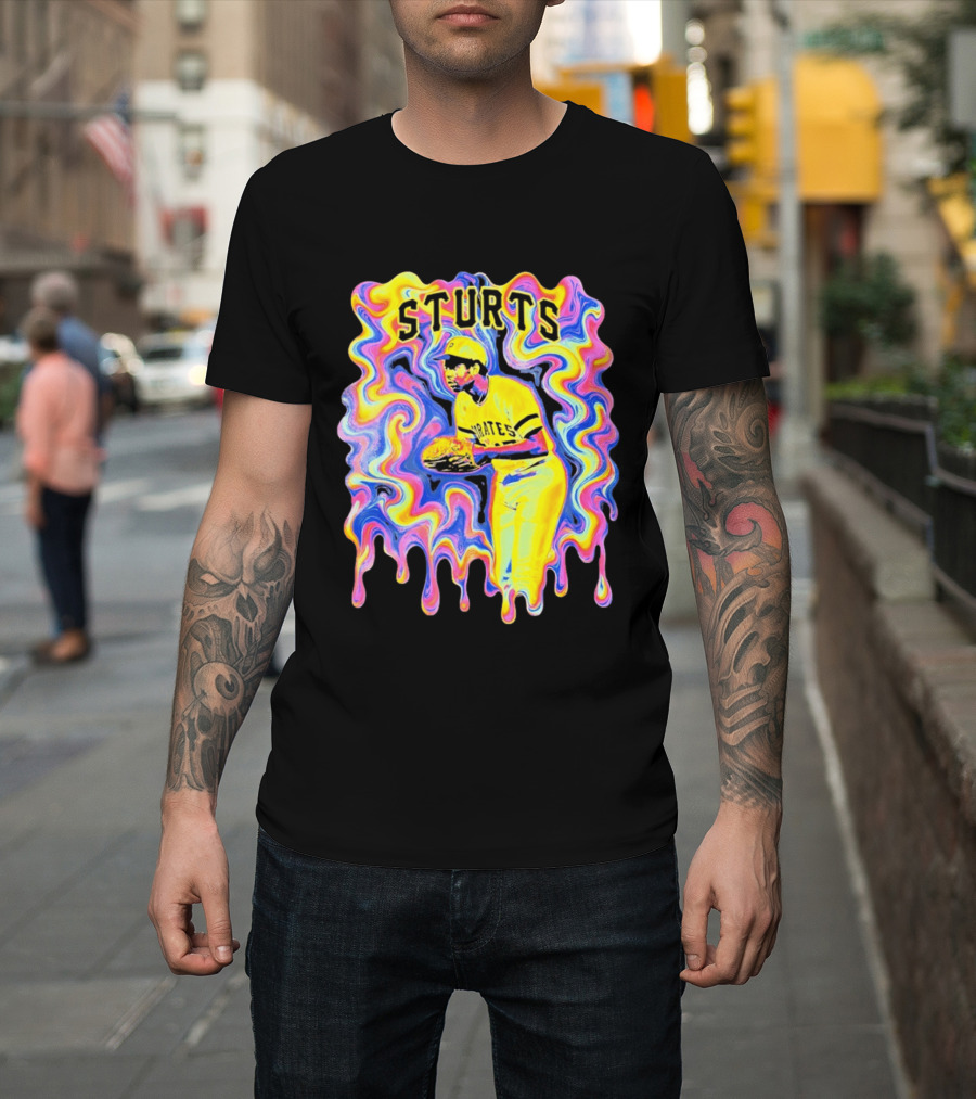 Sturts Willie Stargell Pittsburgh Pirates Psychedelic T-Shirt
