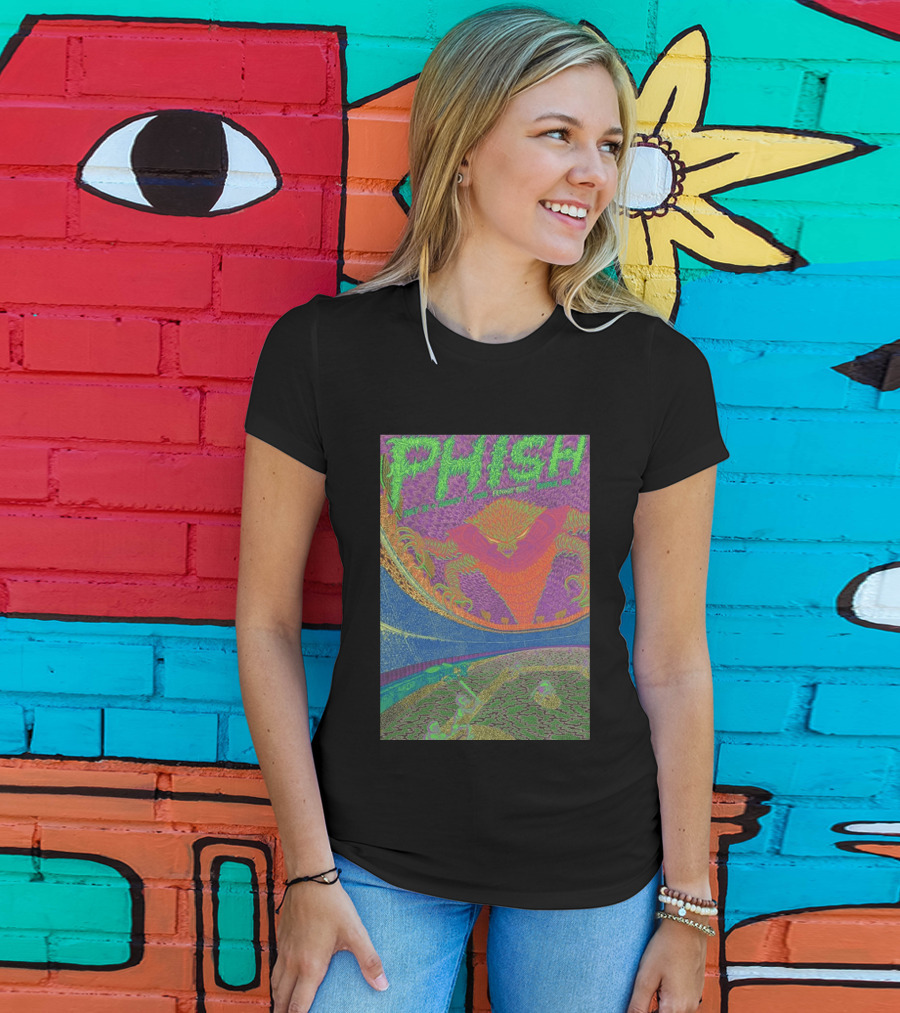 Phish Fenway Park Boston MA Tour July 31 Aug 1 2026 Colorful Psychedelic Dragon T-Shirt