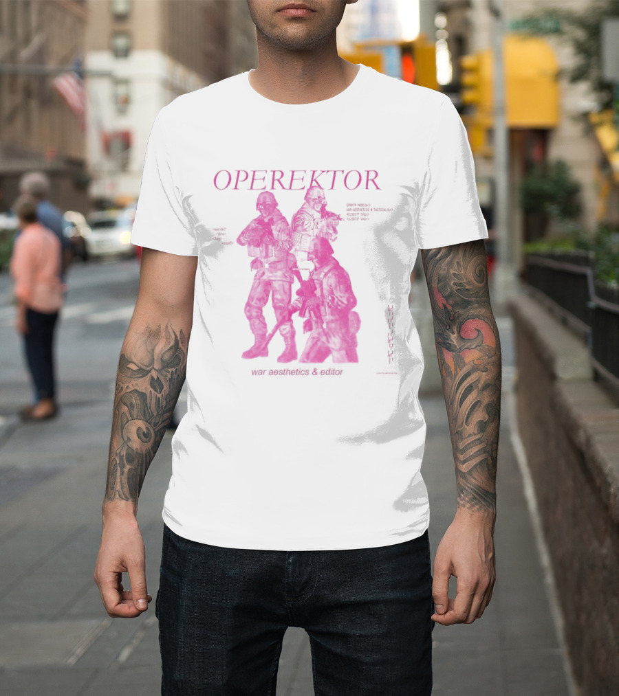 Operektor War Aesthetics Tactical Editor Time Signature Authored Narratives T-Shirt