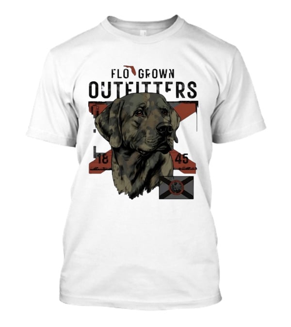Flo Grown Outfitters Labrador Retriever Florida 1845 Seal T-Shirt