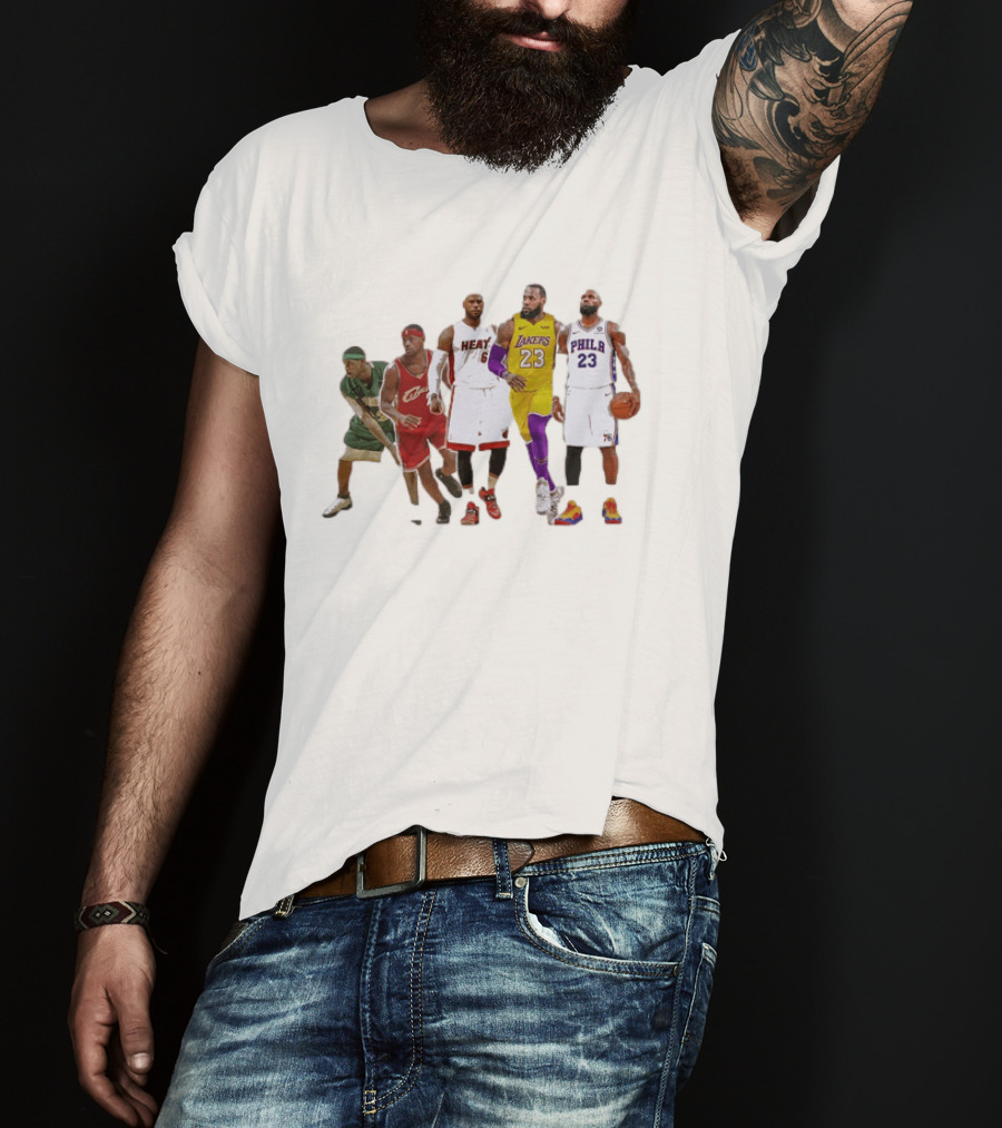 LeBron James St Vincent St Mary Cavs Heat Lakers 76ers Journey T-Shirt