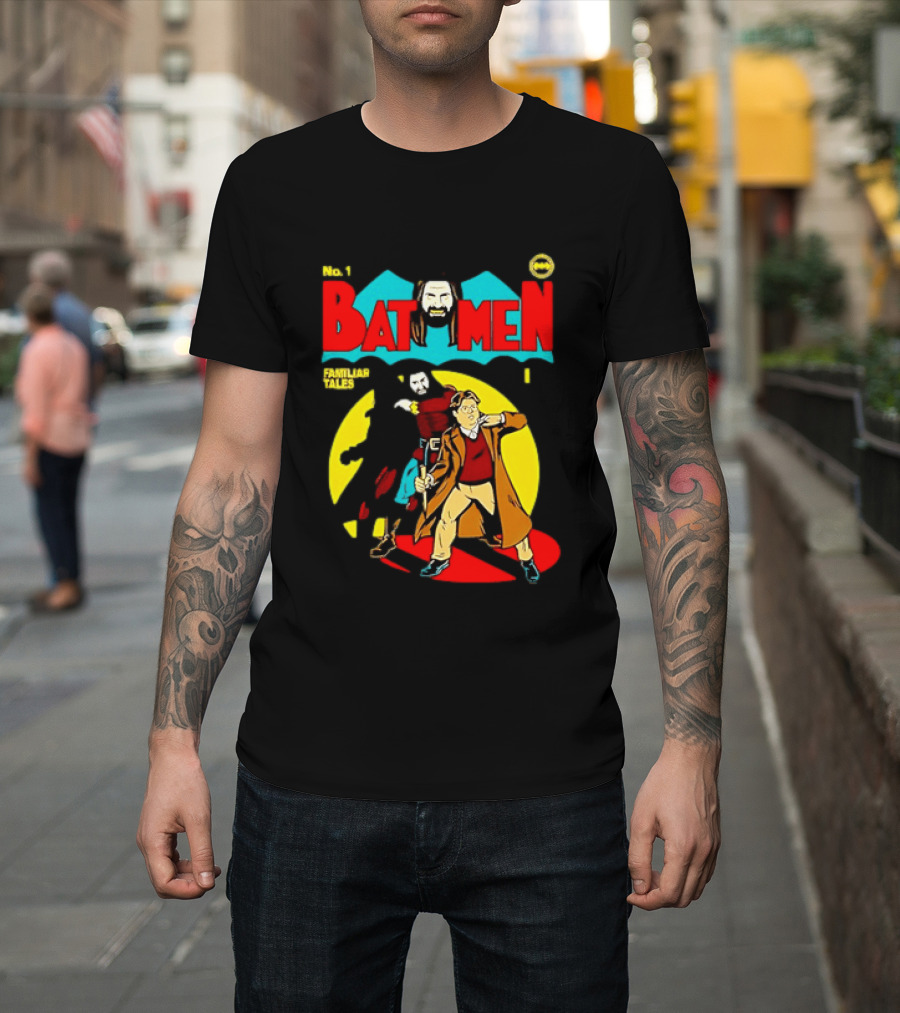 No 1 Bat Men Familiar Tales What We Do In The Shadows T-Shirt