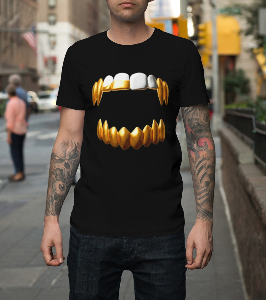 Sid The 3Rd Shop Store Gold Teeth Grillz T-Shirt