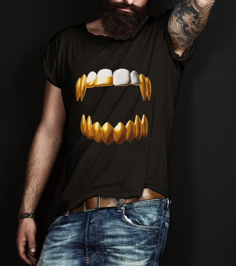 Sid The 3Rd Shop Store Gold Teeth Grillz T-Shirt