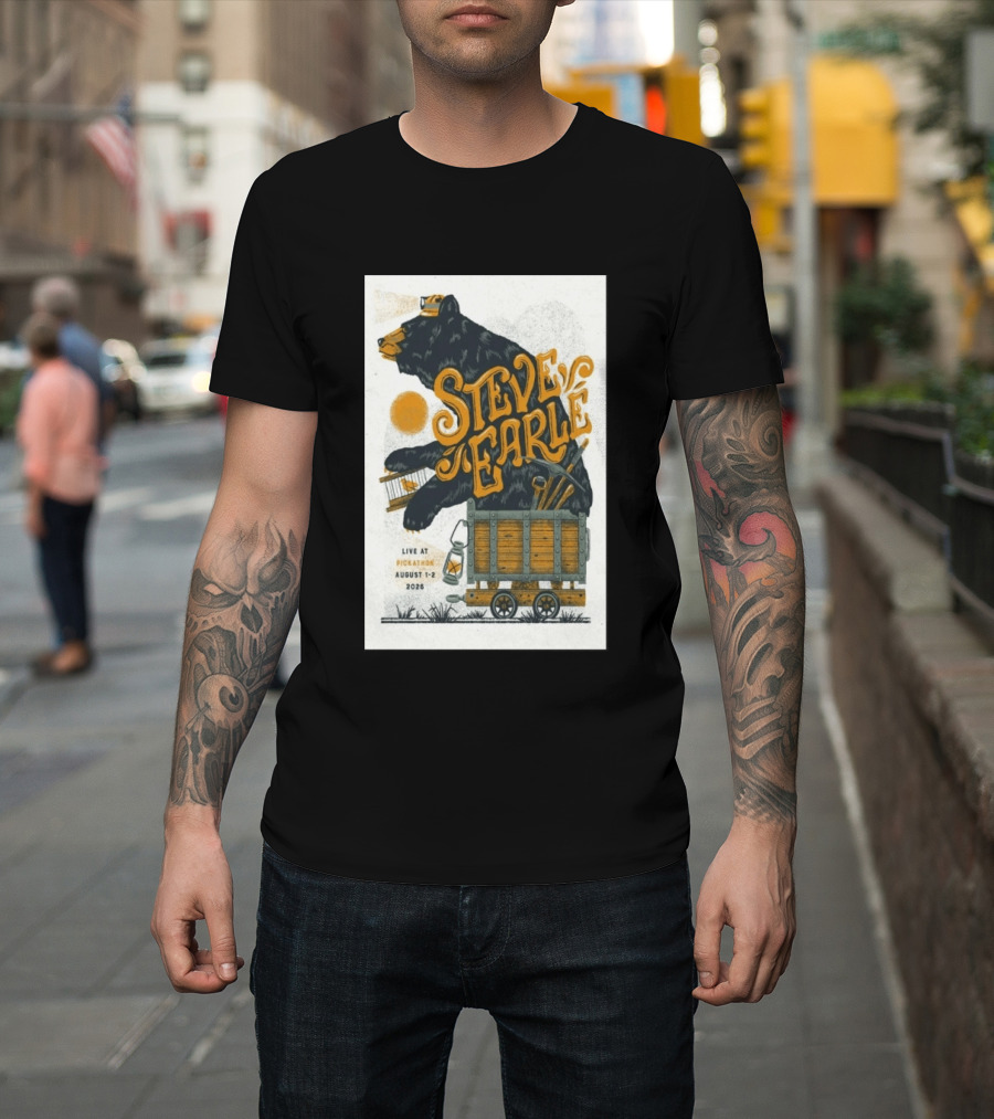 Steve Earle Pickathon Live August 1 2 2026 Event Bear T-Shirt