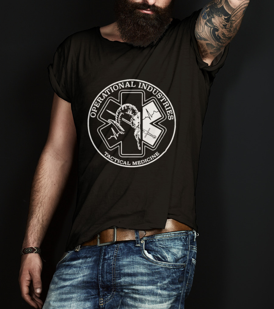 Operational Industries Tactical Medicine Star Of Life With Snake T-Shirt