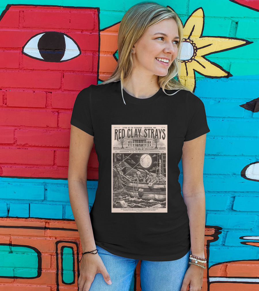 Red Clay Strays August 1 2026 TD Garden Live Boston MA With The Revivalists T-Shirt