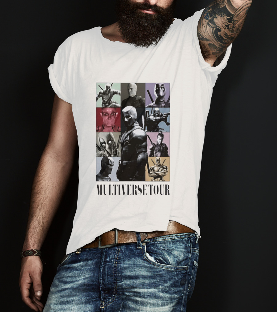 Deadpool Multiverse Tour Marvel Ryan Reynolds T-Shirt
