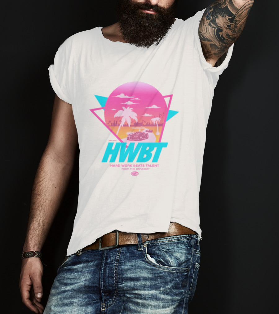 HWBT Miami Dreams Sunset Drive Neon T-Shirt