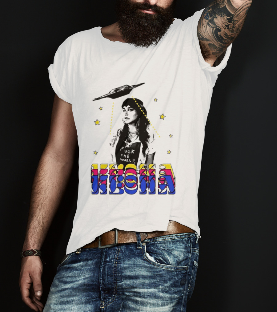 Kesha UFO Space Stars Tie Dye T-Shirt