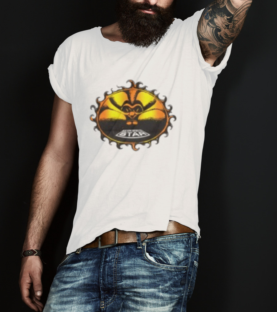 Televisi Star Catalog Store Heatwave Sun Logo White T-Shirt