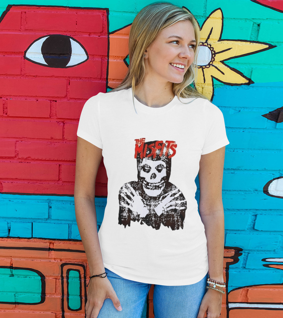 The Misfits Crimson Ghost Skull Punk Rock T-Shirt