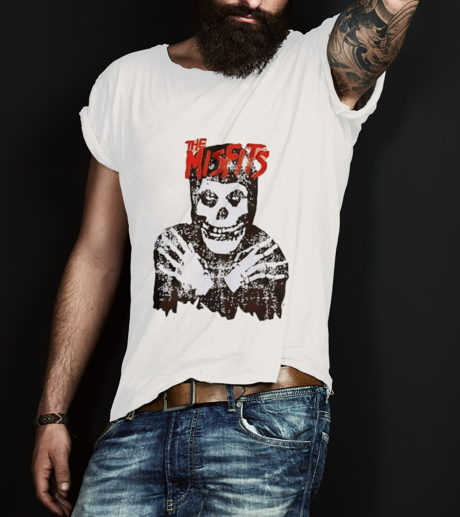 The Misfits Crimson Ghost Skull Punk Rock T-Shirt