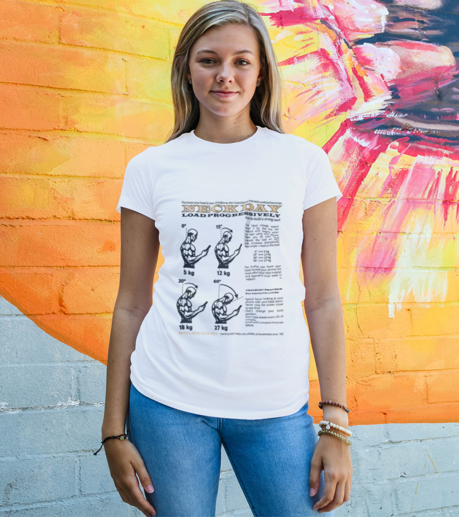 Wolee Store Neck Day Classic Gym Exercises T-Shirt