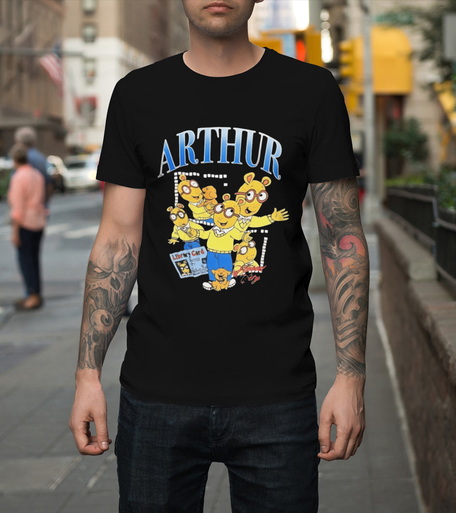 Arthur Read And Pal Library Card Elwood City PBS Kids T-Shirt