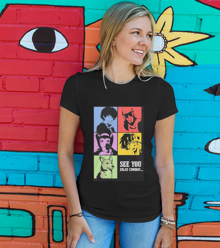 Cowboy Bebop See You Space Cowboy With Character Grid T-Shirt