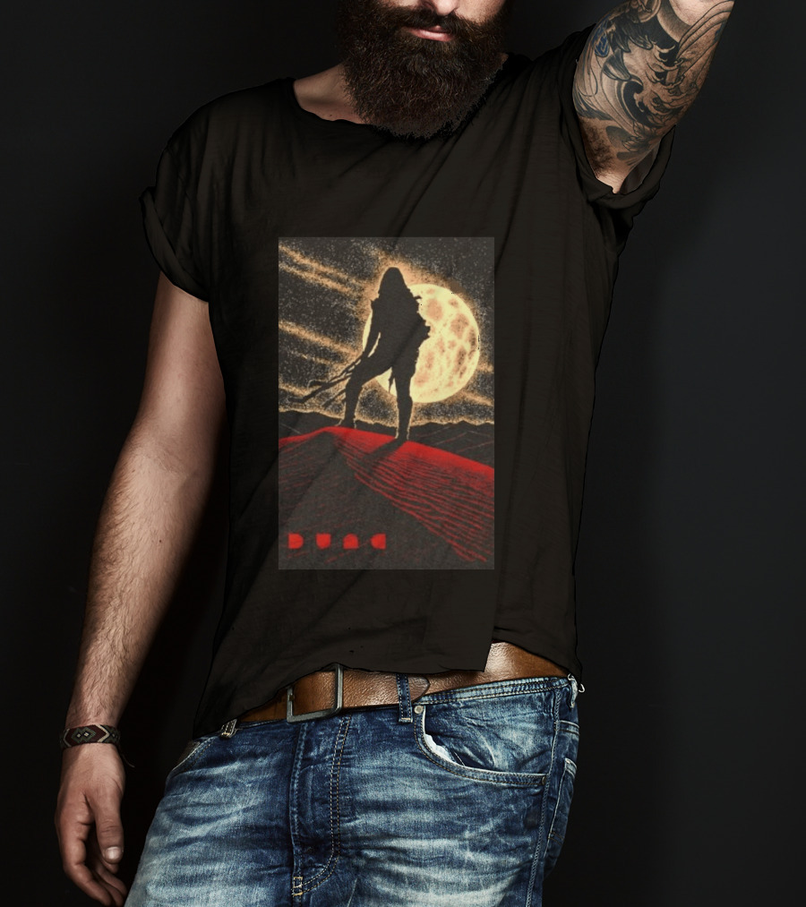 Paul Atreides Dune Arrakis Desert Moon Scene T-Shirt