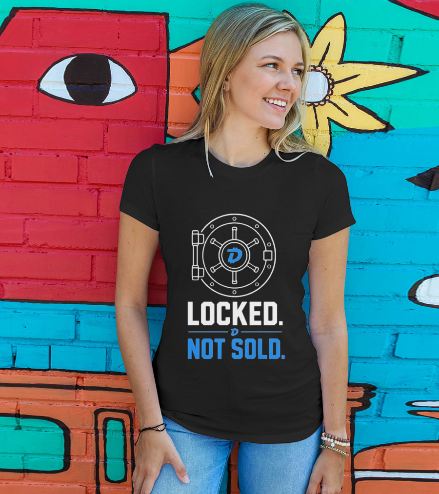Digibyte Cryptocurrency Vault Locked Not Sold T-Shirt