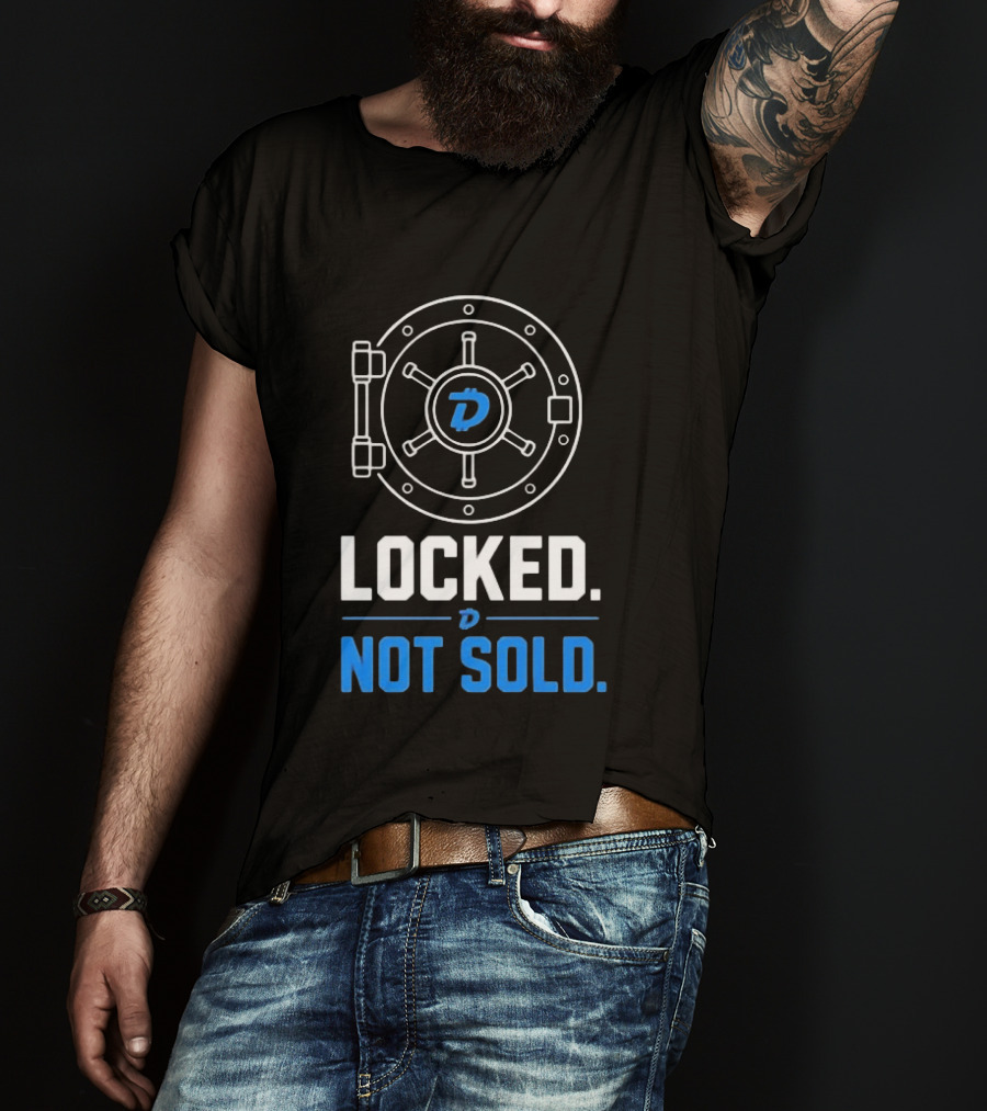 Digibyte Cryptocurrency Vault Locked Not Sold T-Shirt