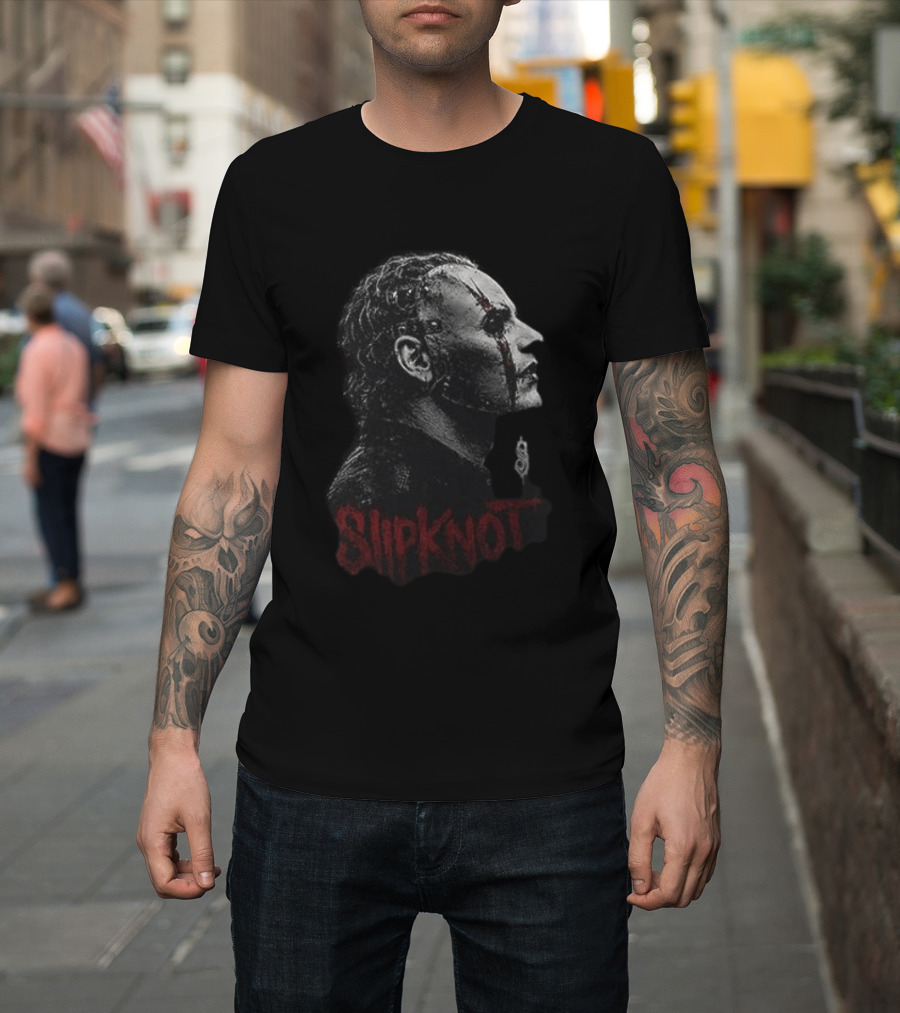 Slipknot People Like Sht Duality Band Mask Profile T-Shirt