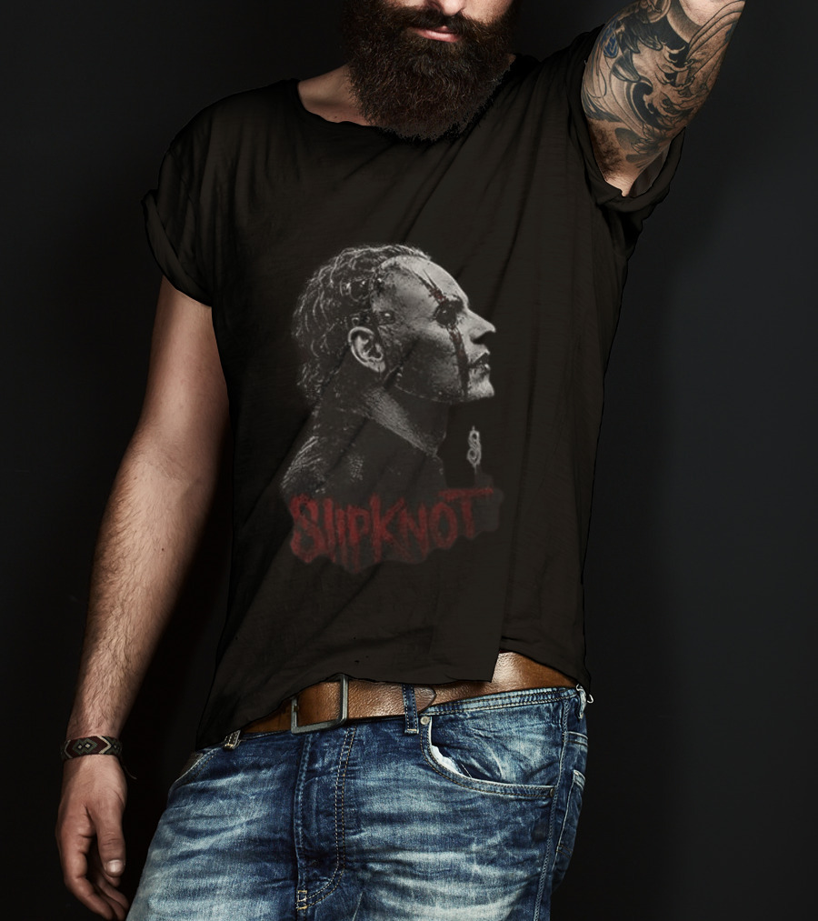 Slipknot People Like Sht Duality Band Mask Profile T-Shirt
