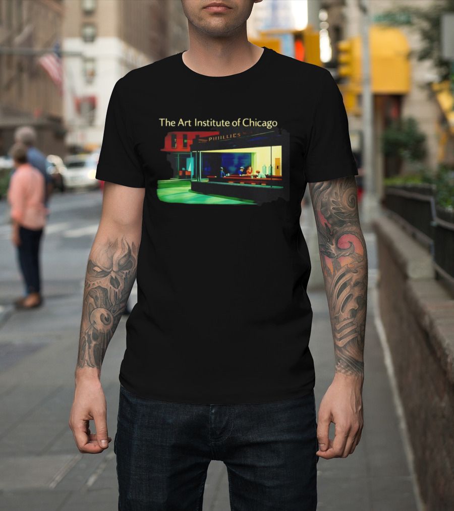 The Art Institute Of Chicago Nighthawks Phillies T-Shirt