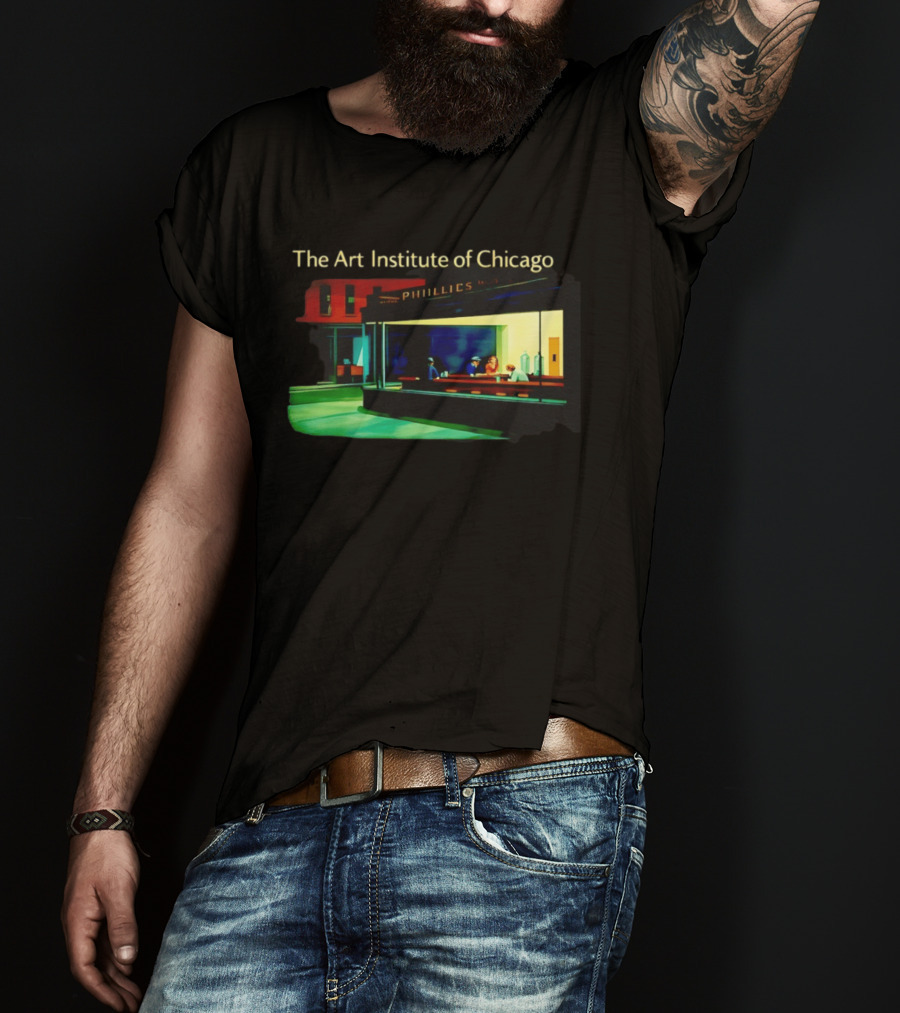 The Art Institute Of Chicago Nighthawks Phillies T-Shirt