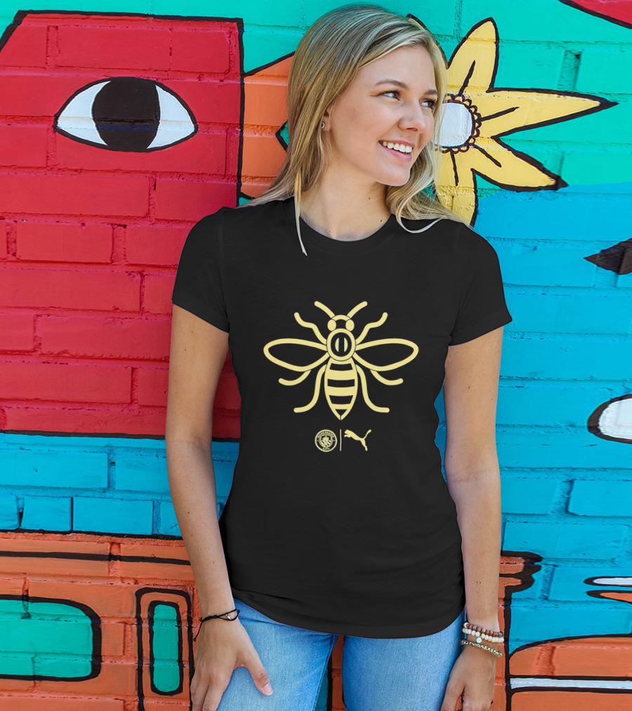 Manchester City Premier League Bee Puma Collaboration T-Shirt